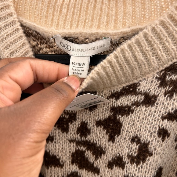 Cato Leopard Sweater - Picture 3 of 5
